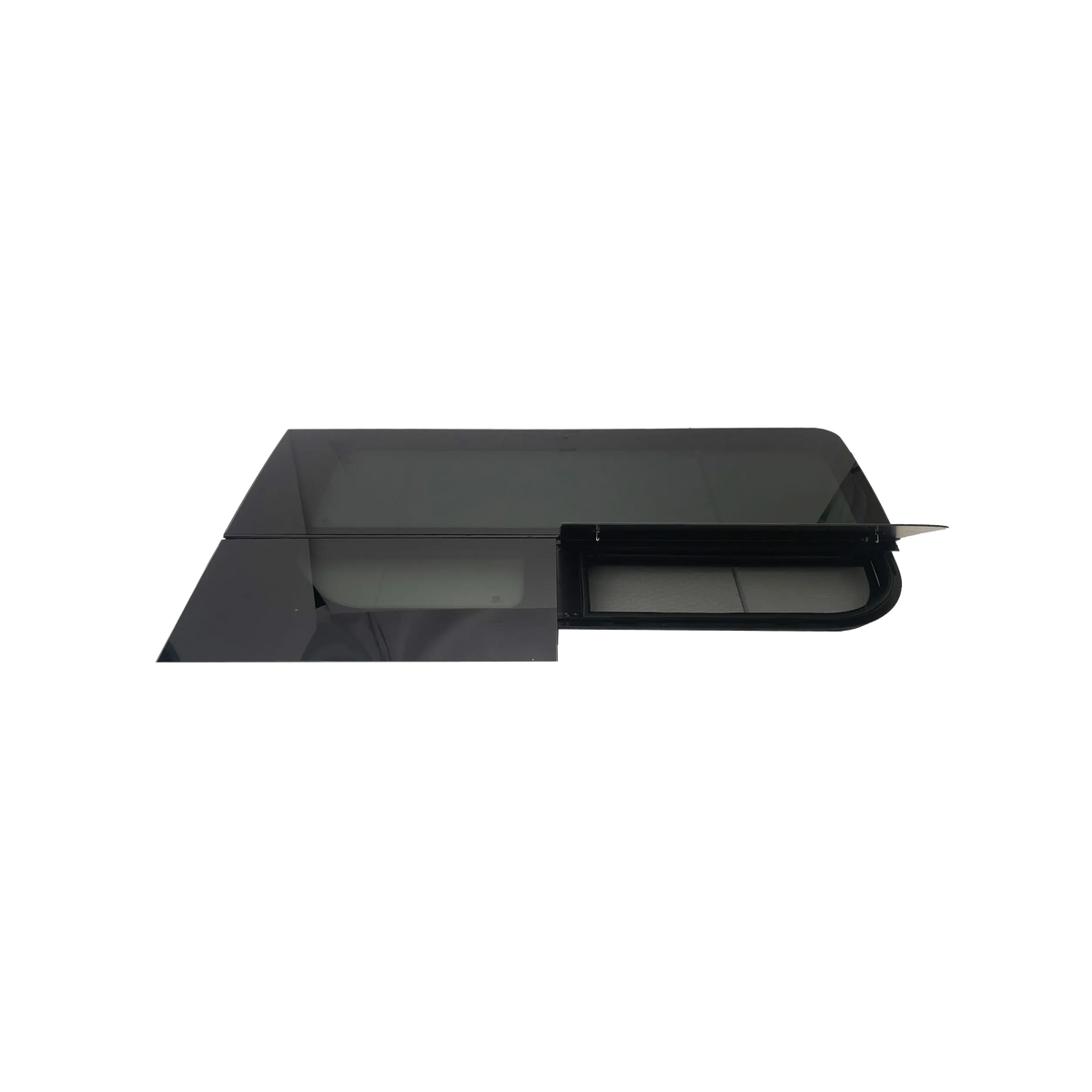 T-Vent Sliding Door Window Passenger Side angle 2